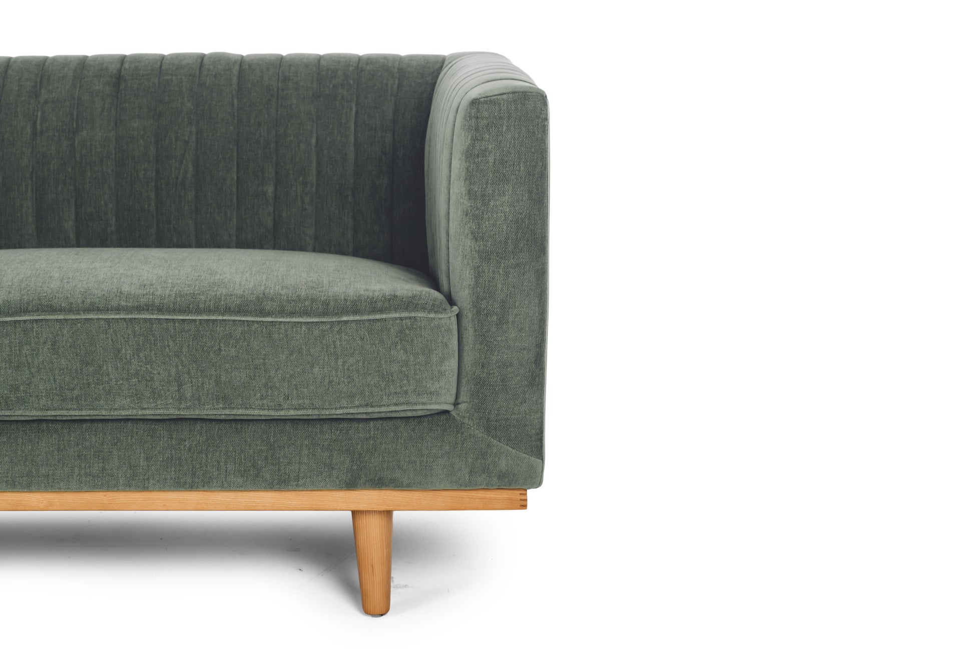 Madison 3 Seater Spruce Green Arm 