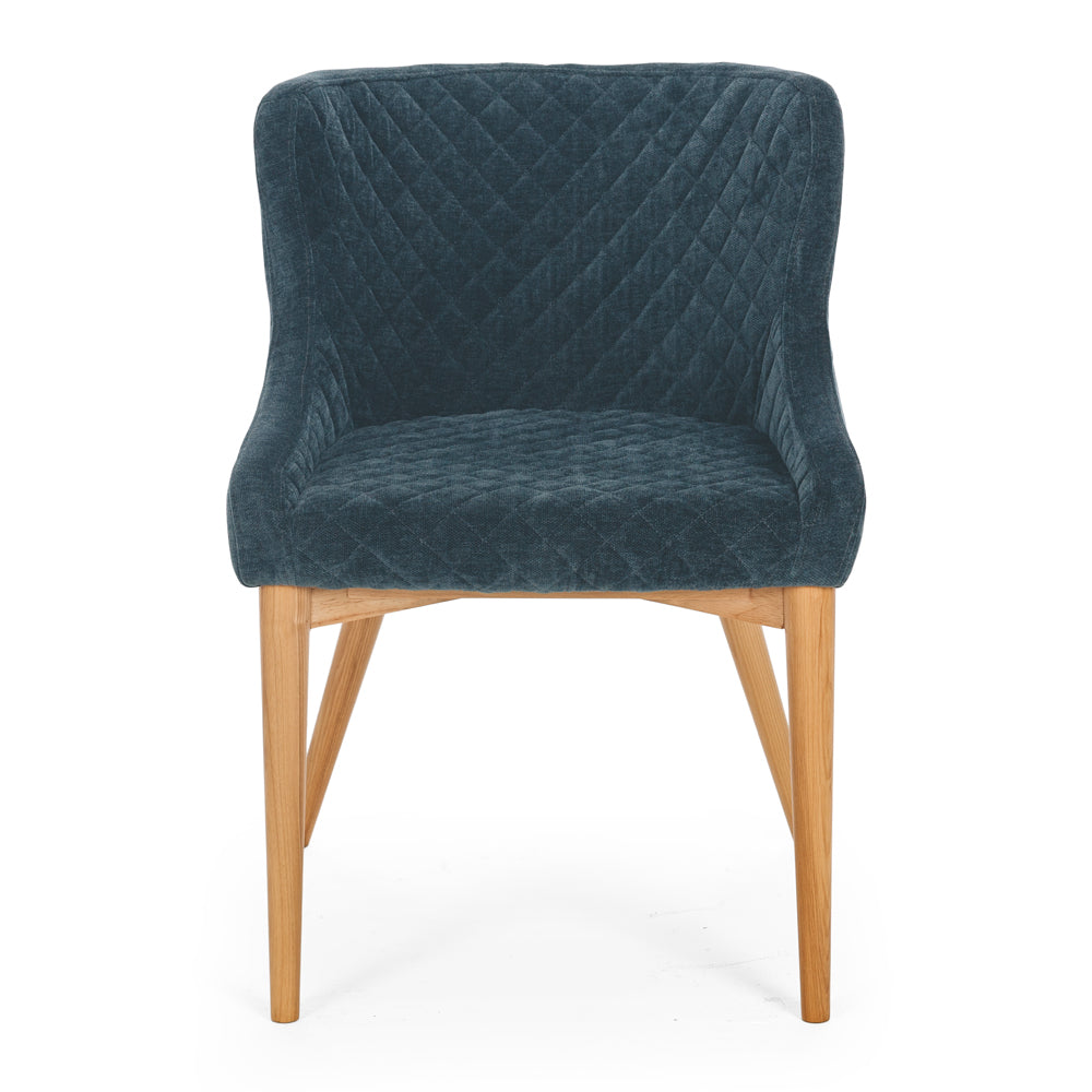 Paris Dining Chair Blue Strata Front On 