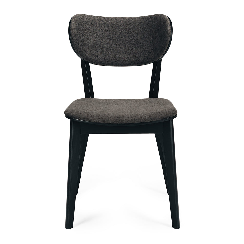 Zurich Chair Black Dark Grey Seat Front 