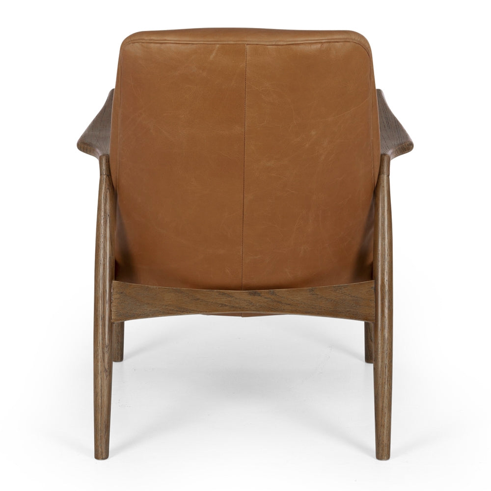 Steiner Armchair Cognac Leather Back 