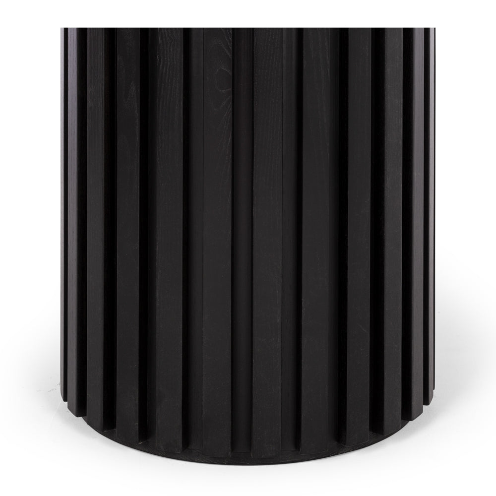 Rho Dining Table 120rd (Black Oak) Base Detail
