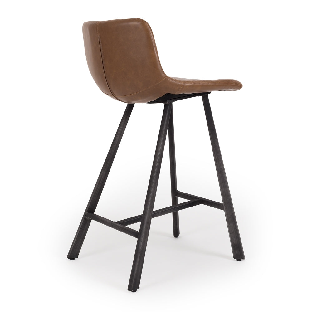 Rustic Barstool Conyac PU Back 