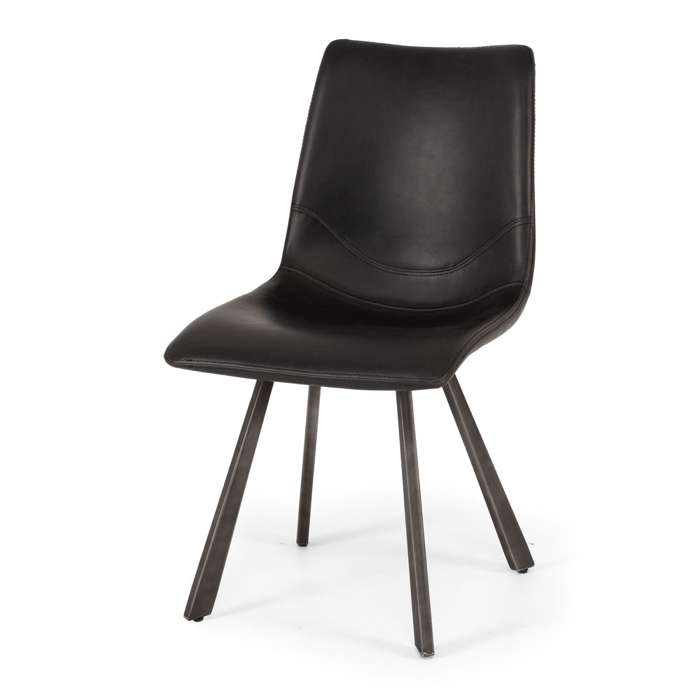 Rustic Dining Chair Black 