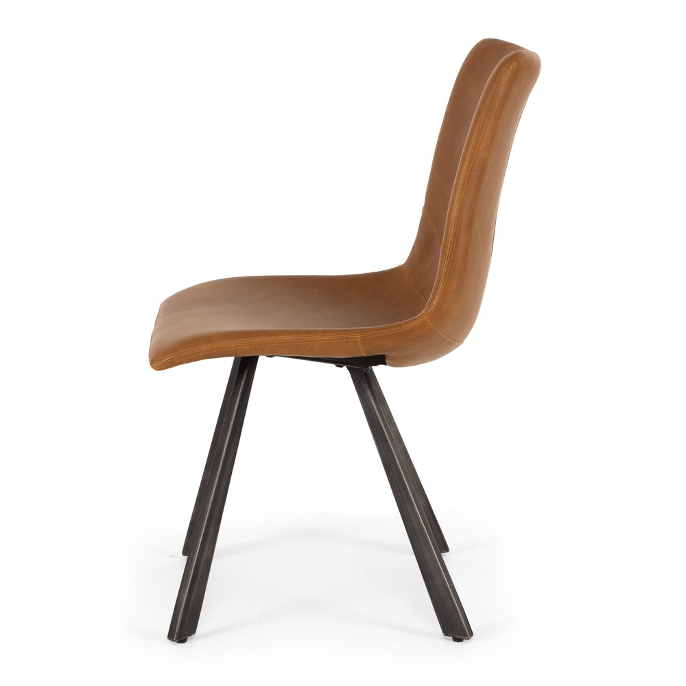 Rustic Dining Chair Conyac Side On 