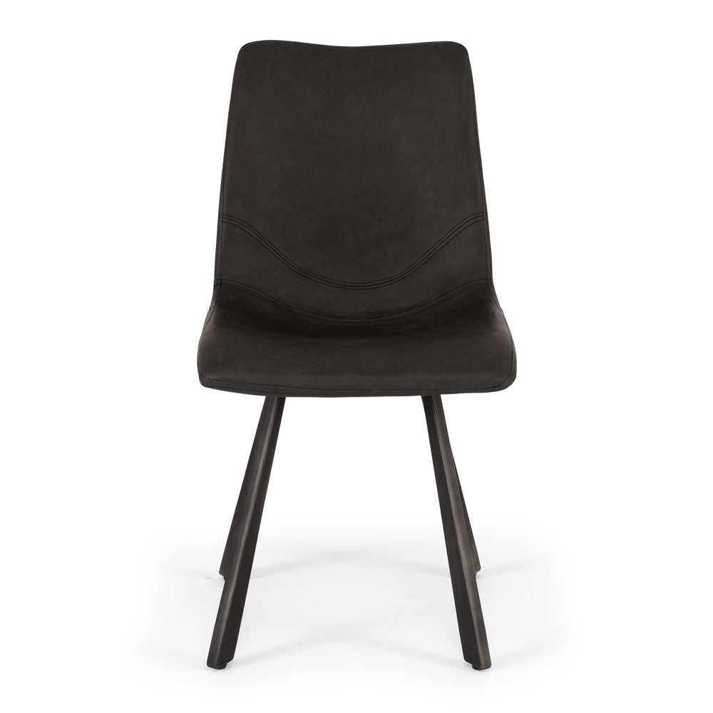 Rustic Dining Chair Grey Front 