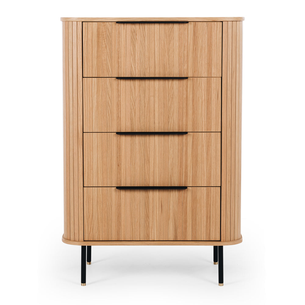 Anders Tallboy 4 drawers (Natural Oak)
