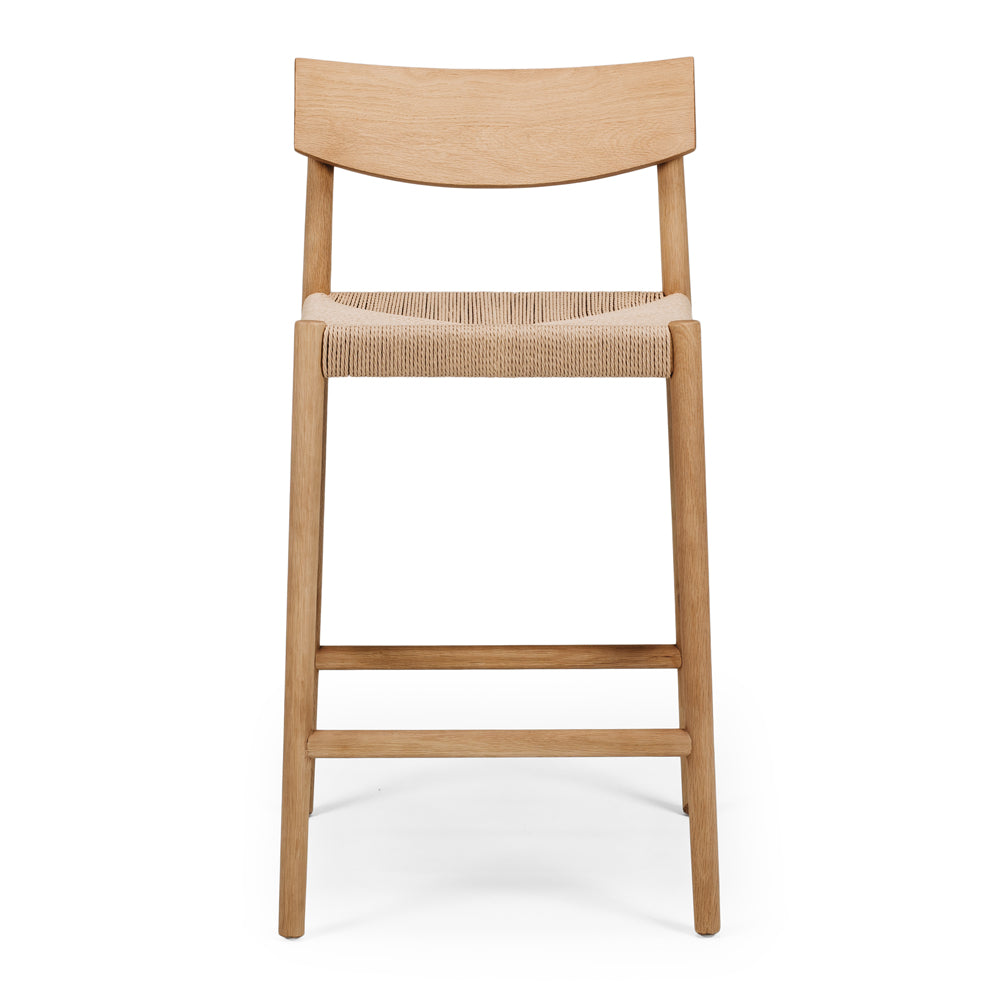 Ingrid Barstool Natural Front On 