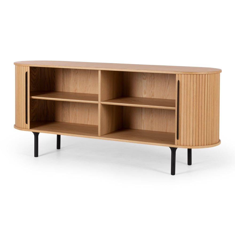 Palliser Sideboard Natural Doors Fully Open 