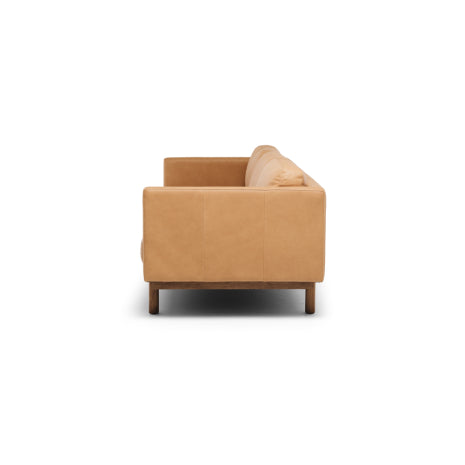 Strada Leather 3 Seater Sofa Tan