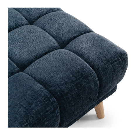 Towelie Ottoman Indigo Blue Close Up