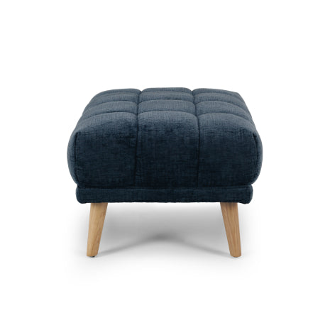 Towelie Ottoman Indigo Blue Side on 