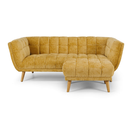 Towelie Ottoman Dijon Yellow