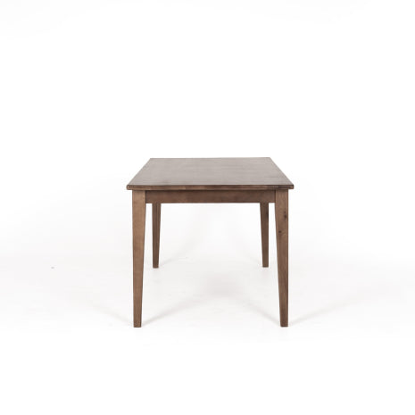 Solid Wooden Table 180 Deep Oak Colour End On 