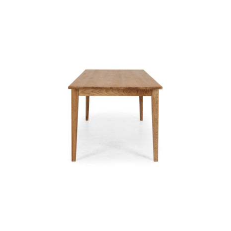 Wooden Solid Oak Dininig Table end on  