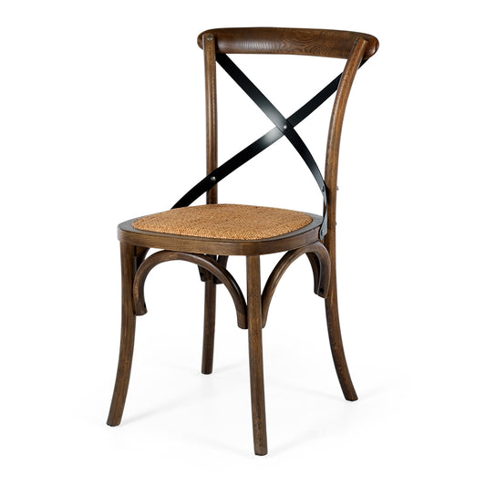 Villa Cross Dining Chair Deep Oak