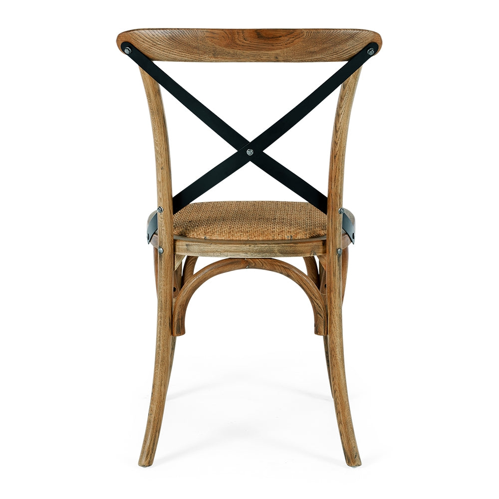 Villa Cross Dining Chair Vintage Oak Back
