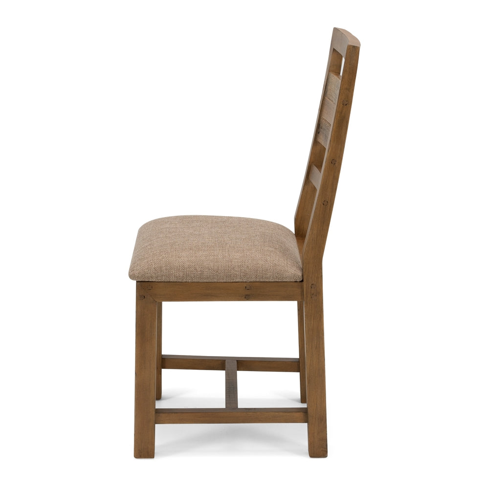 Wooden Forge Dining Chair Side On