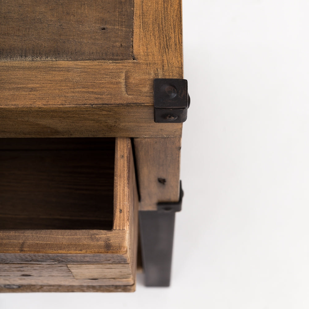 Wooden Forge TV Cabinet Close up