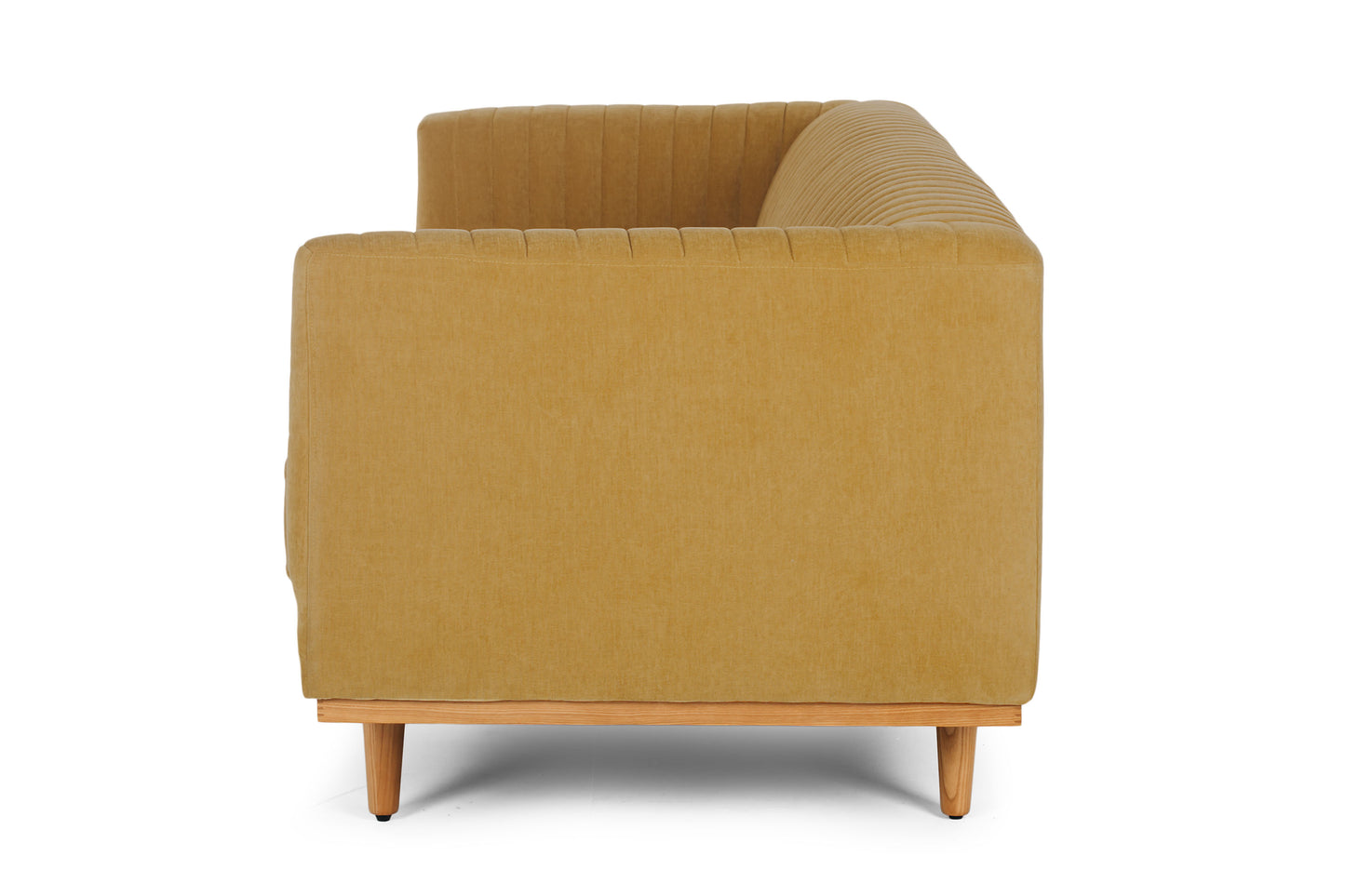 Madison 3 Seater Honey Gold Side 