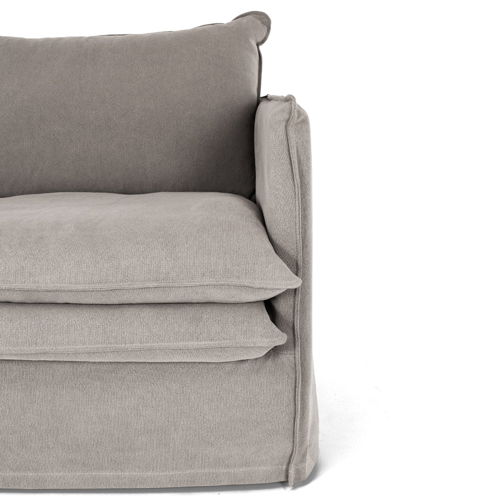 HAMILTON 2 Seat Slipcover Sofa - Cement