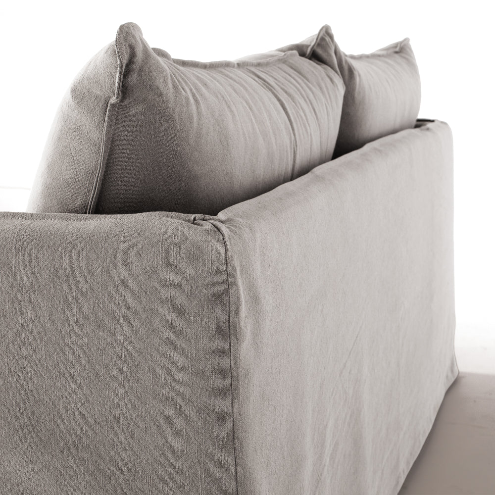 HAMILTON 2 Seat Slipcover Sofa - Cement