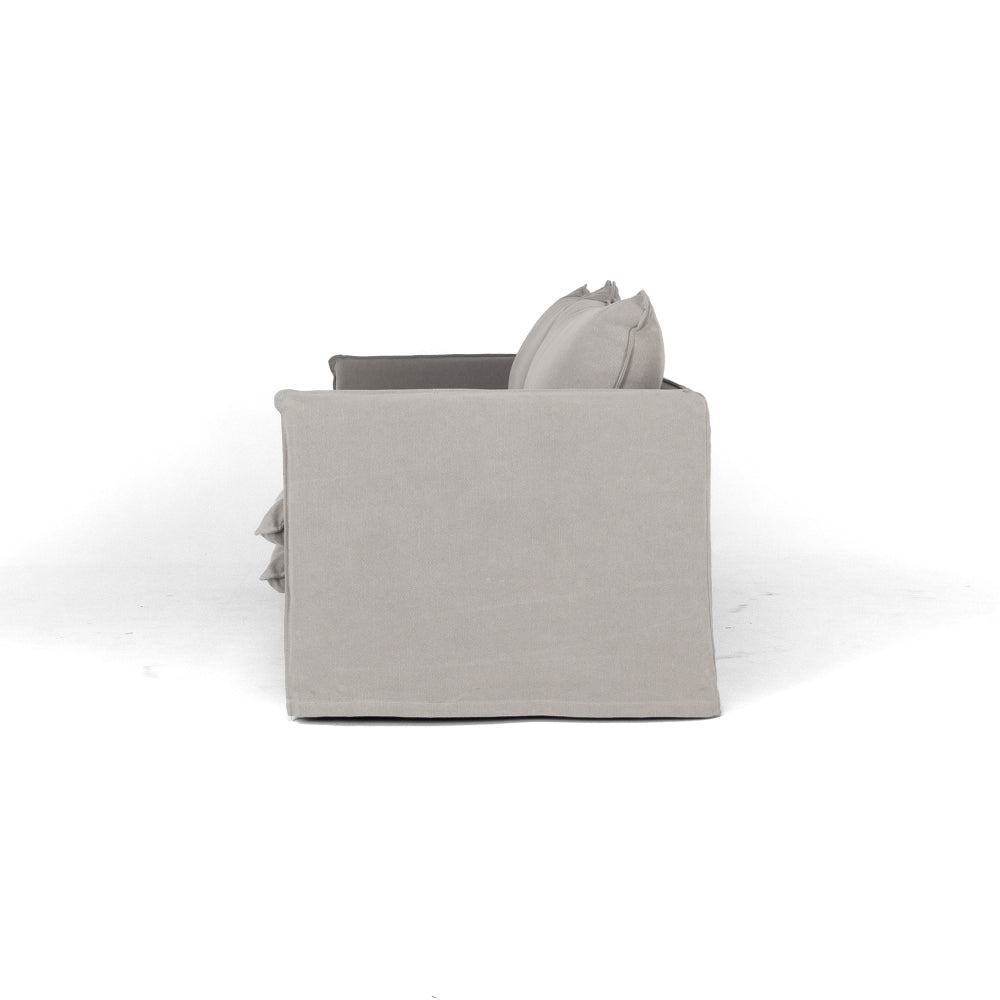 HAMILTON 2 Seat Slipcover Sofa - Cement