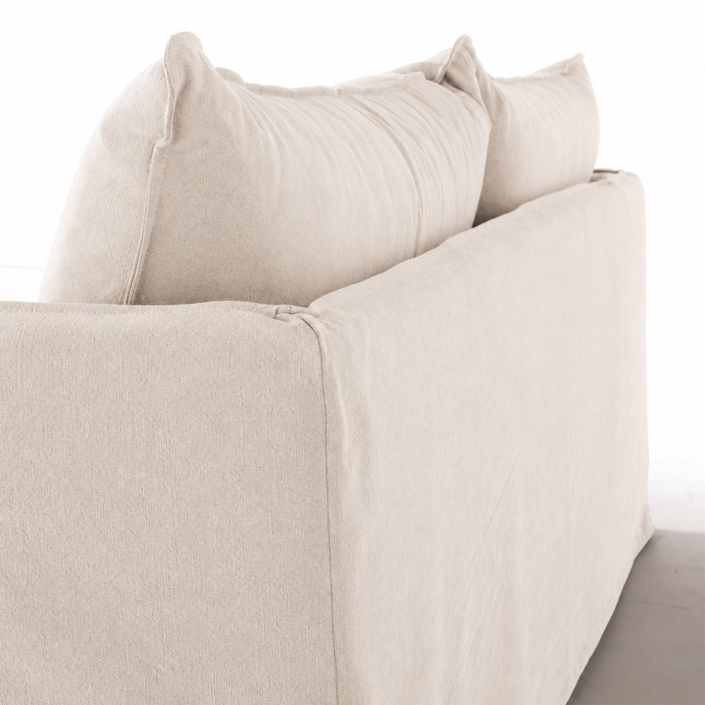 HAMILTON 2 Seat Slipcover Sofa - Oatmeal