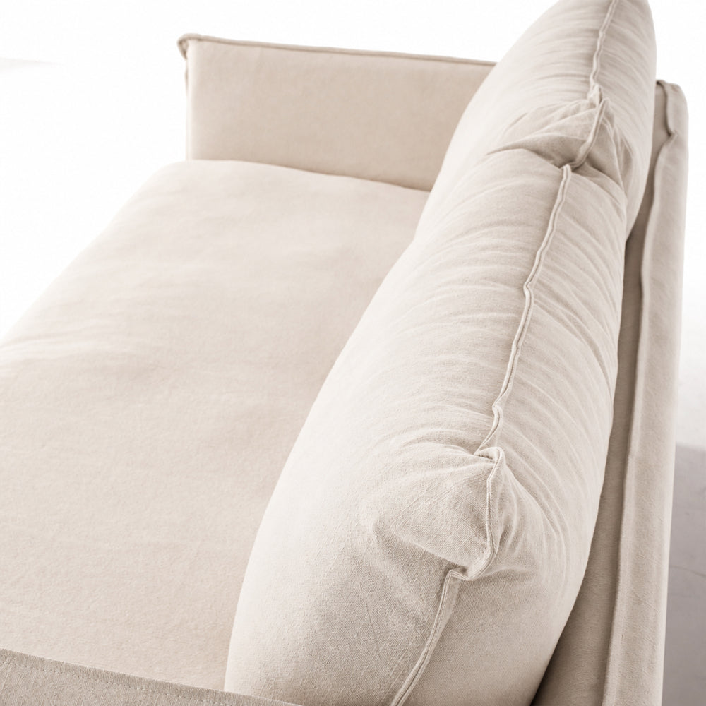 HAMILTON 2 Seat Slipcover Sofa - Oatmeal