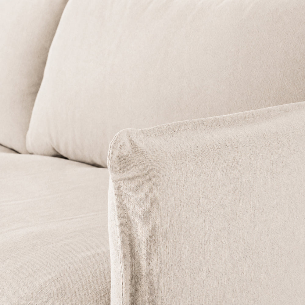 HAMILTON 2 Seat Slipcover Sofa - Oatmeal