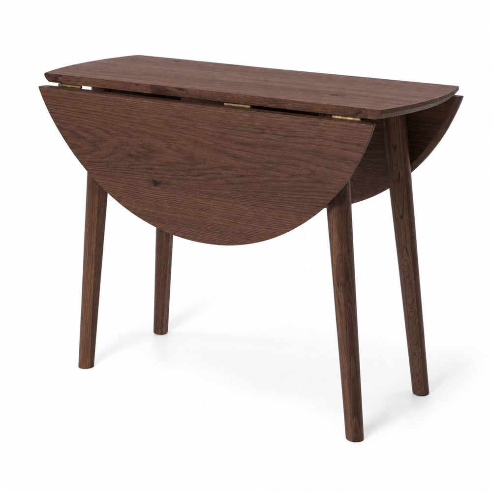 Nordik Dropleaf Table 100rd (Dark Oak)