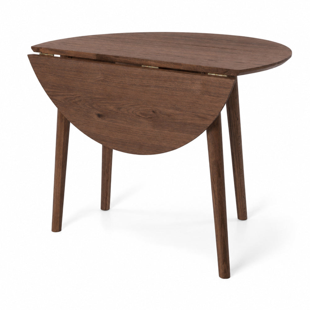 Nordik Dropleaf Table 100rd (Dark Oak)