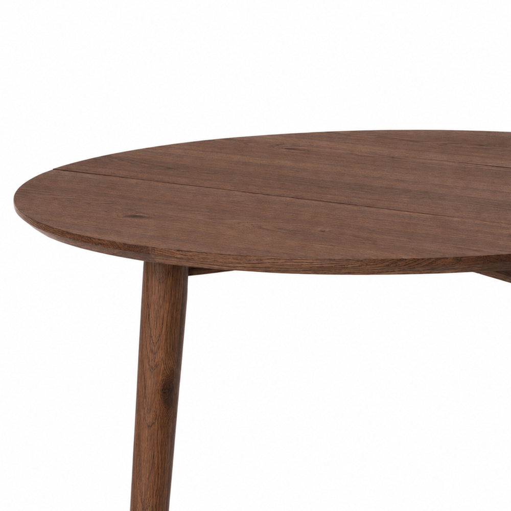 Nordik Dropleaf Table 100rd (Dark Oak)