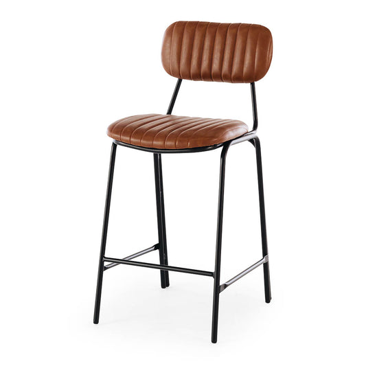Datsun Barstool Vintage Tan PU SH75cm