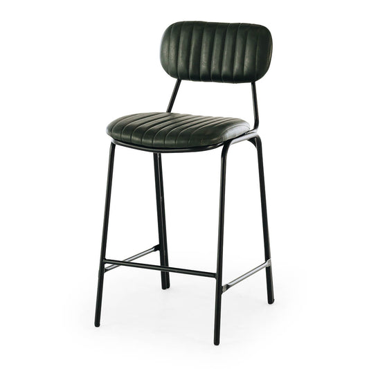 Datsun Barstool Vintage Green PU SH75cm