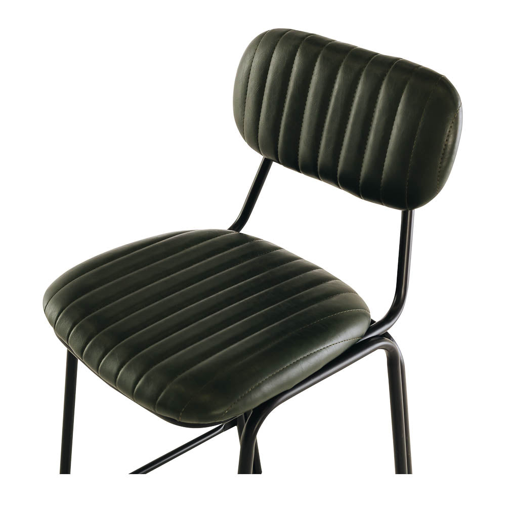 Datsun Barstool Vintage Green PU SH75cm